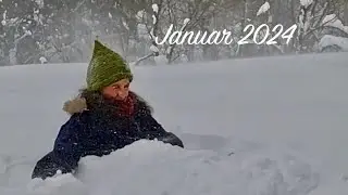 Eingeschneit im Schneesturm ❄️ Stuck in HEAVY SNOW ❄️ Winter in Norwegen 2024
