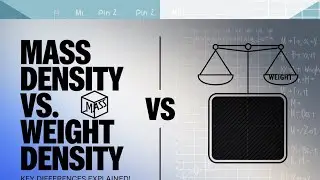 Difference between Mass density and weight density | unit weight