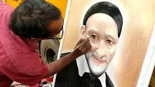 ഒരു മനോഹരമായ കലാ സൃഷ്ടി: a beautiful artwork of Saint Vincent De Paul by Mr. Thaddeus Cherthala💐😆