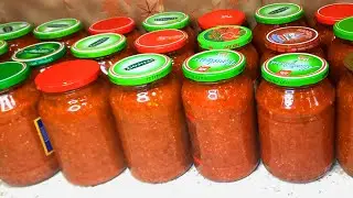 Кишга КОВУРИЛГАН ПОМИДОРЛИ (Баклажон) ИКРА. Заготовка Помидорной (Баклажанной) икры на зиму !