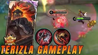 TERIZLA HIGH RANKED BEST SIDE LANE HERO | TERIZLA BEST BUILD AND EMBLEM 2024 - MLBB TERIZLA GAMEPLAY