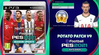 ¿PES 2021 EN PS3? 😱 POTATO PATCH V9 BETA | PES 2018 ACTUALIZADO