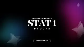 Statistics Proofs