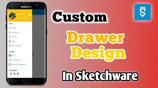 Custom Drawer Design In Sketchware | How To Make Drawer In Sketchware | Sketchware Tutorial