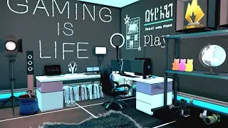 STREAMER'S DREAM #2 😍 | Boy's Gaming Room | Speed Build + CC LINKS | THE SIMS 4