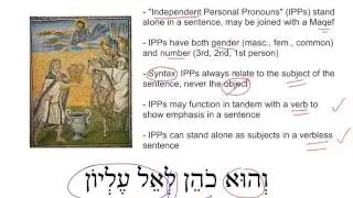 Hebrew Independent Personal Pronouns