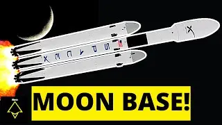 Can you Create a MOON BASE Using FALCON HEAVY?!| KSP Moon base