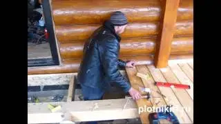 Плотники РФ. Настил/укладка террасной доски