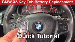 2018 BMW X5 Key fob battery replacement