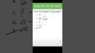 #shorts it only takes 15 seconds to identify rational numbers