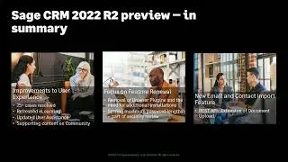 Sage CRM 2022 R2 Release Overview