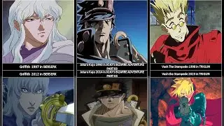 how anime characters changed after the remake.