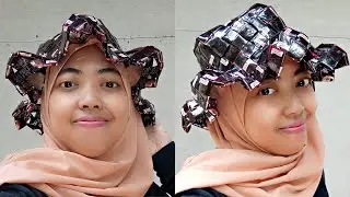 DIY membuat topi bunga anyam rapat dari bungkus kopi