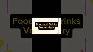 Food Vocabulary in English #youtubeshorts #foodshorts #vocab #englishlanguage