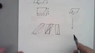 Area of a parallelogram  derivation