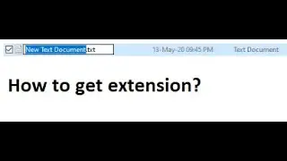 How to show file extension along with filename