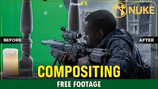 Green Screen Keying for Beginners | War Scene Compositing in Nuke (Speed Comp)