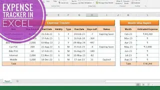 How to create Smart Expense Tracker In Microsoft Excel