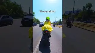 Why are they HONKING? 😅 When she got on the bike and FORGOT to do something 😂 #bikelife #reaction
