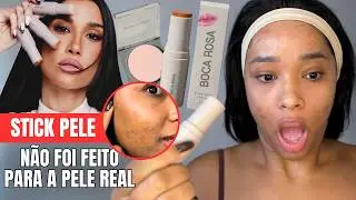 TESTEI a LINHA TODA da BOCA ROSA | Pele Negra, Acne e Manchas - Vale a Pena?