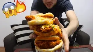 Eating The Tallest Zinger In The World || #TALLESTZINGER CHALLENGE