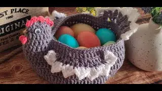 КУРОЧКА КРЮЧКОМ. ПАСХАЛЬНЫЙ СУВЕНИР. МК /CHICKEN CROCHETED. EASTER SOUVENIR. MK