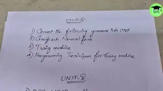 Theory of Computation Important Questions