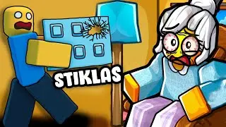SUDAUŽĖM MOČIUTĖS STIKLĄ!