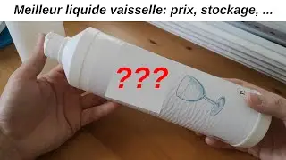 Quel est le liquide vaisselle le moins cher?