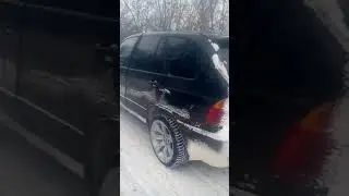 Бмв х5 зимой в снег