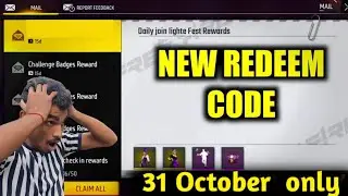 Free Fire Redeem Code Today 31 October | FF Redeem Code Today | Ff New Redeem Code | 31 October