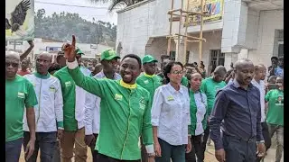 Dr Frank Habineza Azaca akarengane. yagize ati "Uwantsinze ntaho yagiye ariko nanjye ntaho nagiye"