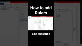 How to add Ruler in ms word #fact #msoffice #word