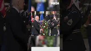 President Biden and Vice President Harris at Veterans Day Wreath-laying Ceremony in Virginia.