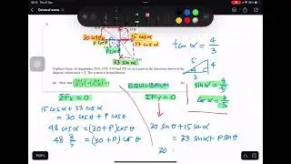 #9709/23/m/j/42 Mechanics A Level Math Paper 42 No 3 Coplanar forces of magnitudes 30 N, 15 N, 33N..