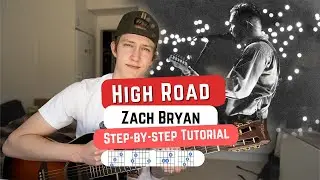 How To Play High Road by Zach Bryan! Beginner Guitar Lesson