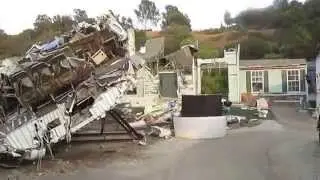 War of the worlds plane crash set at Universal studios Hollywood