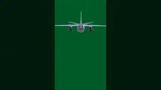 Aeroplane green screen video