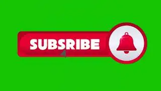 Subscribe button animation with Green Screen 4K