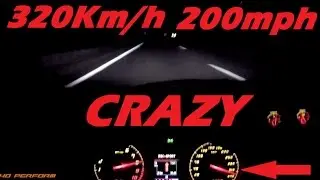 NIGHT POV 0-320 Km/h 0-200 mph on Autobahn - Lamborghini LP570-4 Performante | 40 Perform