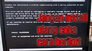 cara mengatasi sistem windows error 0xc000000e9 | Tutorial Jinan