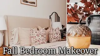 FALL BEDROOM DECORATING IDEAS 2024 | DESIGNER BED STYLING ON A BUDGET | DECORATE WITH ME FOR FALL