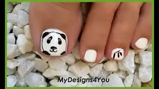 Toenail Art #nailart #nails #shorts #beauty #pedicure #diy #panda #uñas #tutorials #ногти