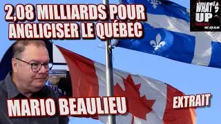 2,08 milliards pour ANGLICISER le QUÉBEC / Mario Beaulieu / What's Up Podcast (Extrait)