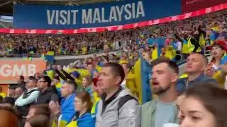 На матче Уэльс - Украина болельщики скандируют ЗСУ ЗСУ