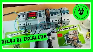 Electricidad básica. AUTOMÁTICO o RELOJ DE ESCALERA | Conexión a 4 hilos