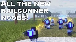 All NEW Railgunner Noobs! Noob Army Tycoon