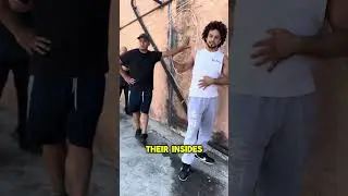 How to defend someone standing close to you in line