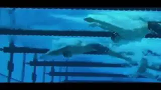 Caeleb butterfly swimming, under water hands and turn