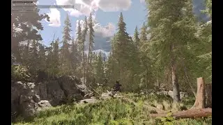 GIBLION 2024 stylized rendering with LUMINA Real time GI and Sky Master volumetric clouds & lights G